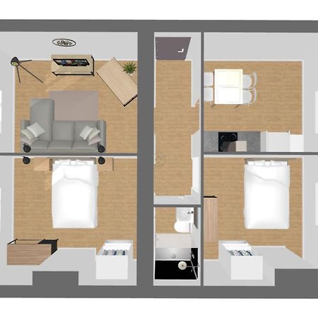 Suite Double Fabriques, 2 Bedrooms, Central, Parking Nearby, Self Checkin 낭시 외부 사진
